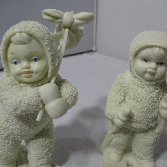 Lot of 2 Adorable Retired Snowbabies Snow Baby Figurines Dept 56 - Picture 5 of 11
